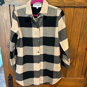 Steve Madden Eldridge Buffalo Plaid Coat size small. Worn 1-2 x